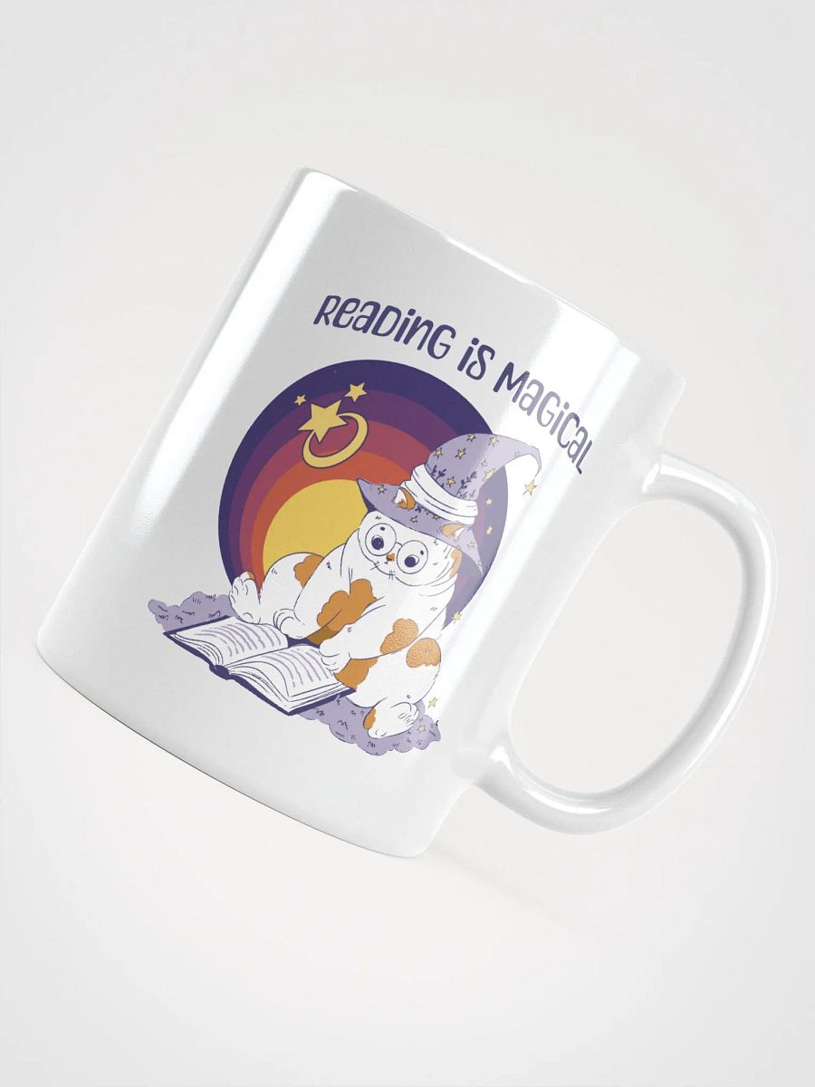Reading Is Magical Adorable Cat Reading a Book product image (4)