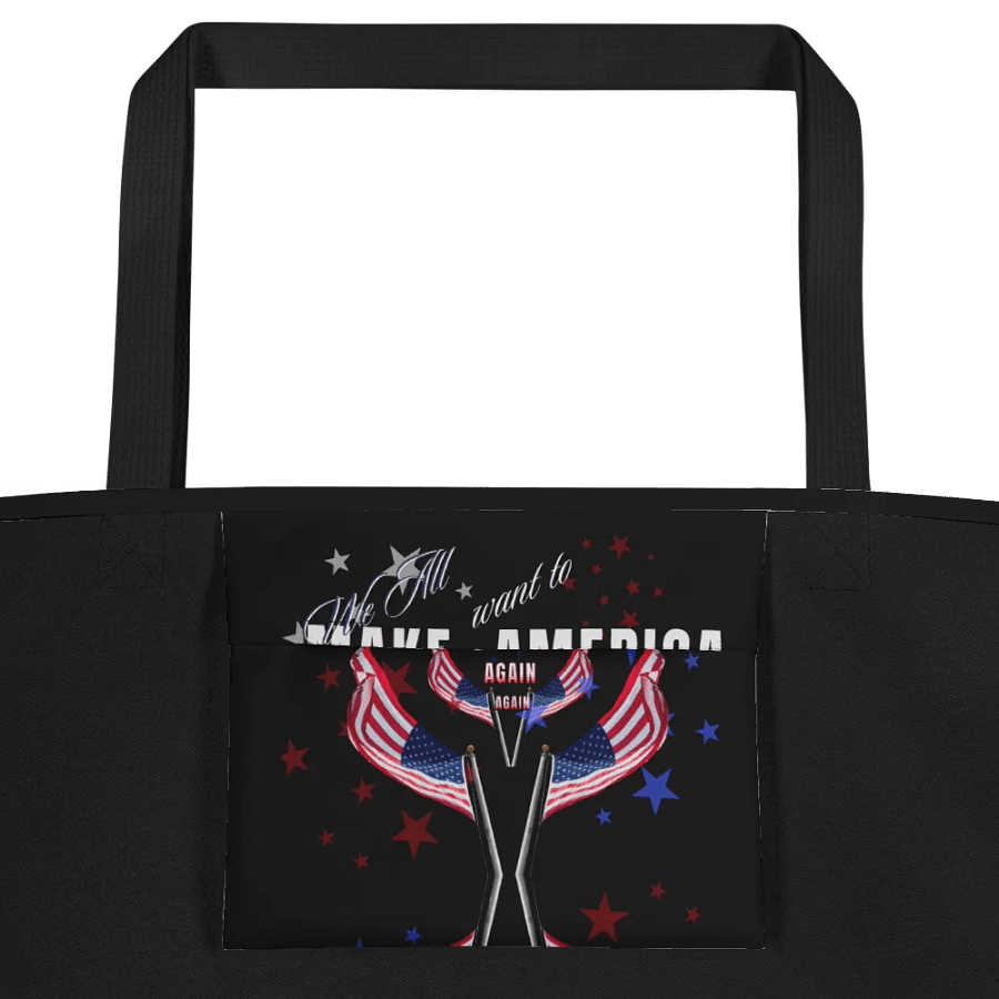 Patriotic Statement Tote Bag for moms dads shoppers product image (2)