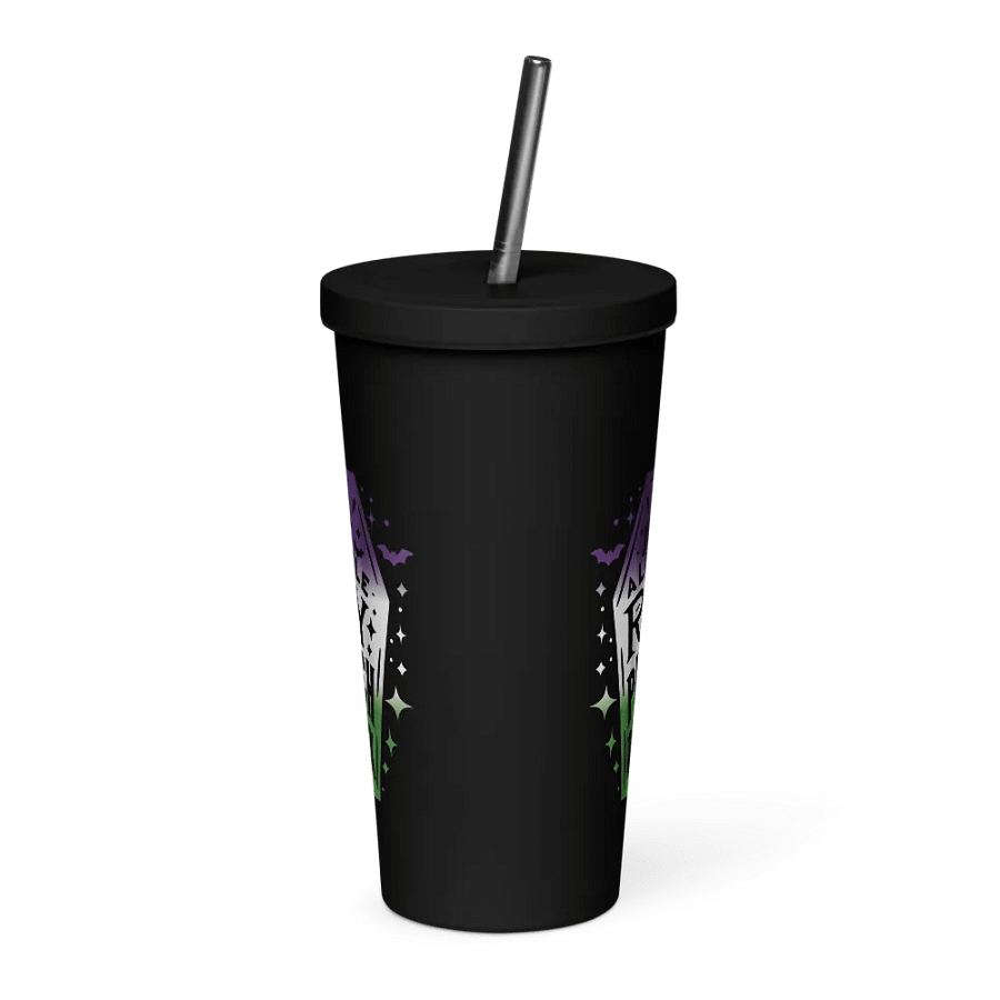 Little Ray Genderqueer Flag Insulated Tumbler product image (3)