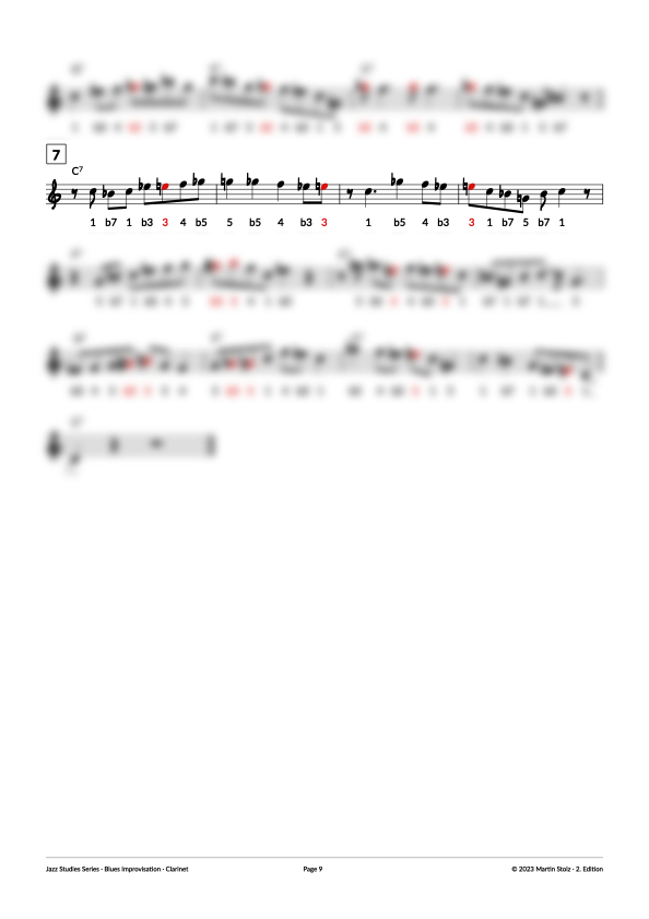 7 Steps to the perfect Blues-Solo - Clarinet product image (9)