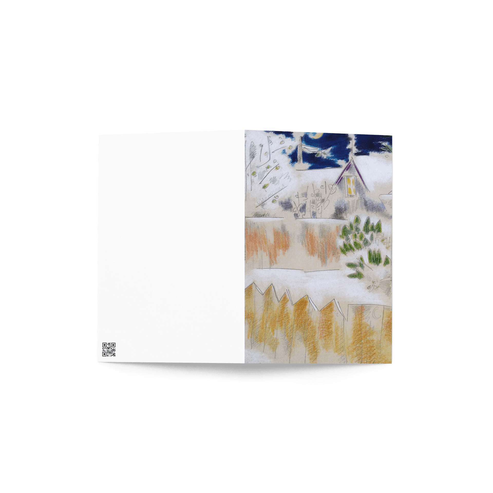 Snowy Fences Holiday Card product image (3)