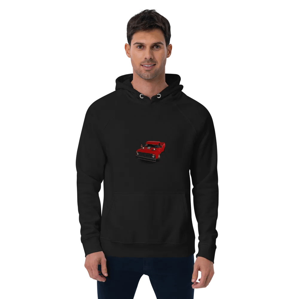 Red Truckin' Raglan Hoodie product image (1)