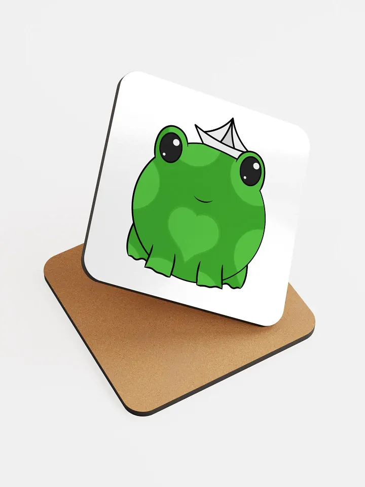 Captain Heart Glossed Cork Coaster product image (1)