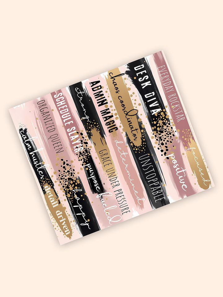 Positive Affirmations Secretary Tumbler Wrap product image (2)