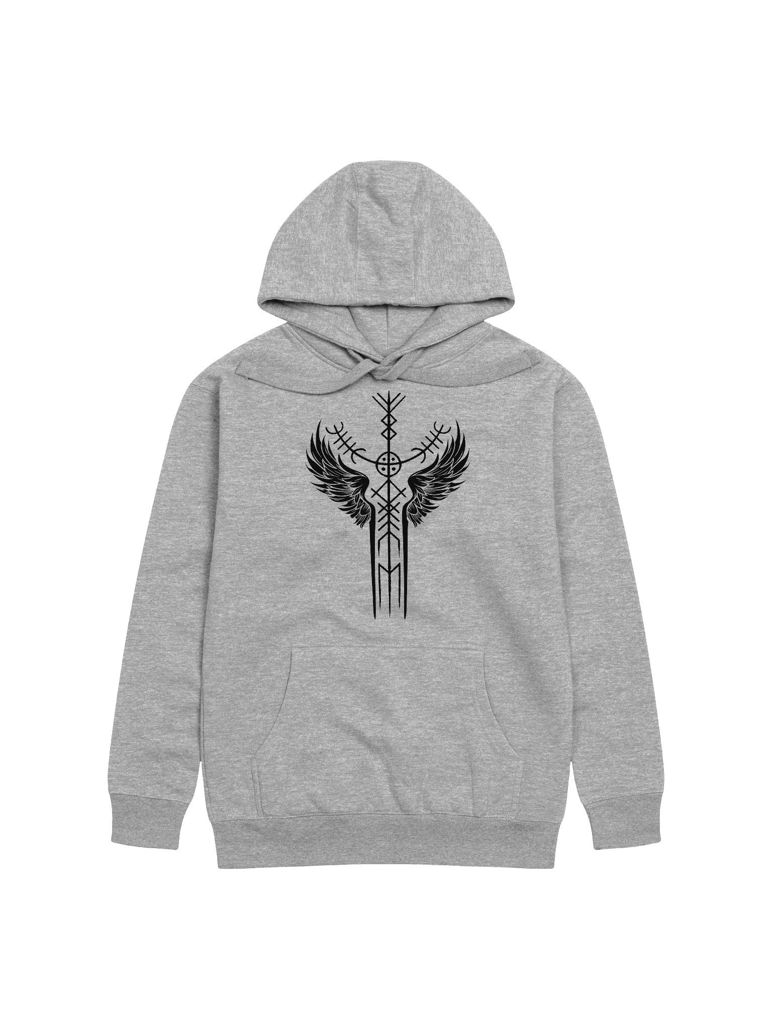 The Valkyrie Stave Hoodie (black print) product image (1)
