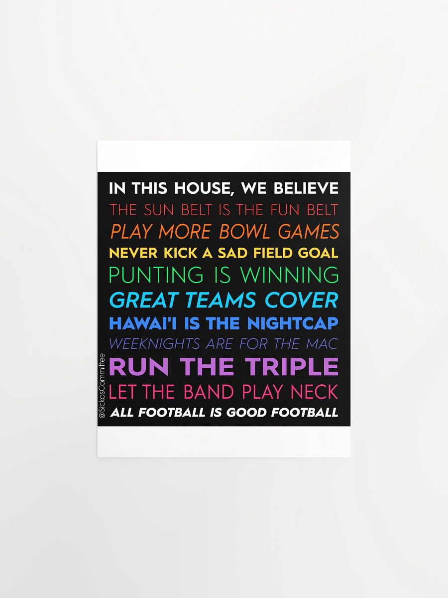 In This House - Sickos Committee Poster (7 Sizes) product image (2)