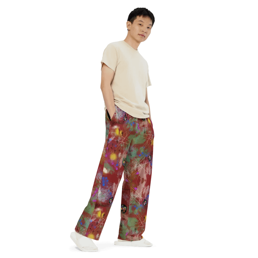 SplatterWear #2 Wide Unisex Pants/Radish product image (4)
