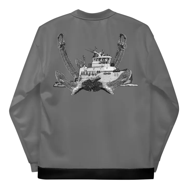 Twin Anchor Titan tug Gray Bomber Jacket product image (1)