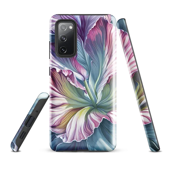 Tough Phone Case for Samsung® - Flower in Shades of Pink and Blue product image (3)