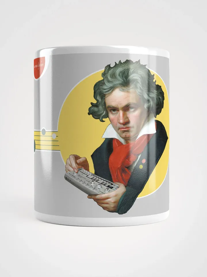 Roland van Beethoven by Frank Fonik (TB 303), Techno EDM Genius Glossy Mug product image (1)