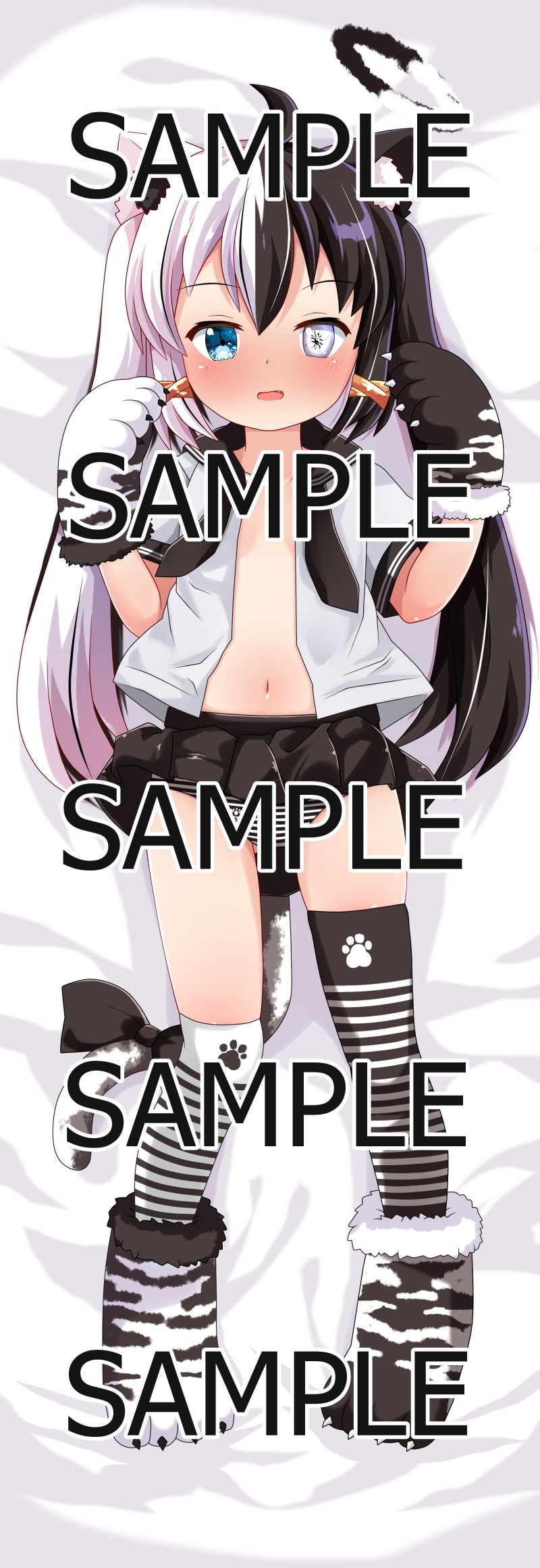 School Uniform Byakko Body Pillow - Digital Art Back Cover product image (1)