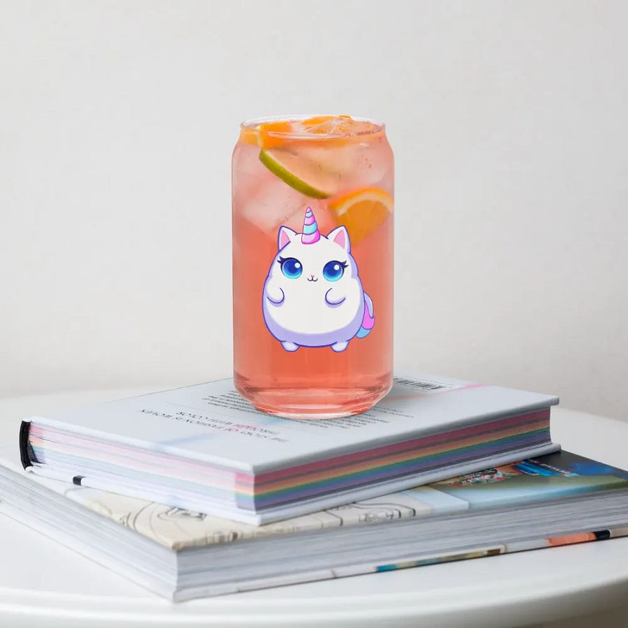 Unicorn Kitty Can-Shaped Glass product image (5)