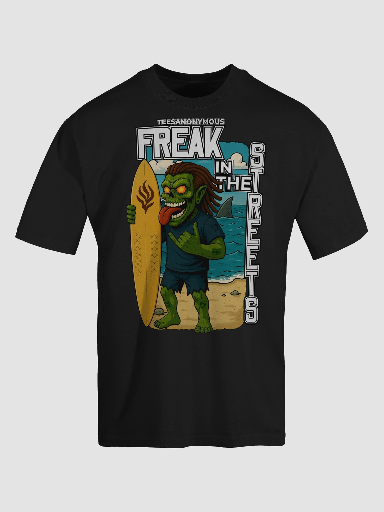 Streetwear Graphic Tee - Surfs Up by Freak in the Streets product image (4)