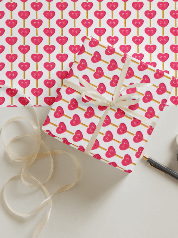 Sweet Love Treats Valentine Wrapping Paper – Set of 3 product image (1)