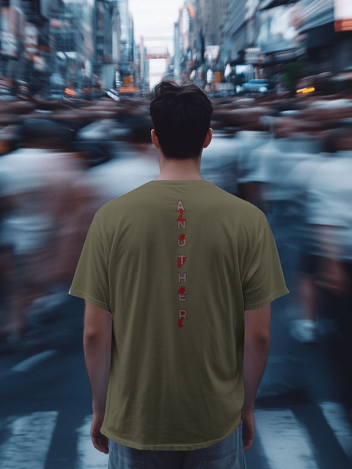 ANOTHER Red-Brown Stacked T-Shirt product image (1)