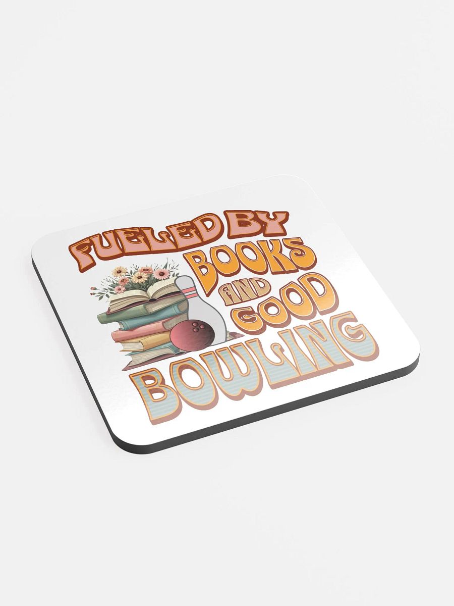 Fueled By Books And Good Bowling Bibliophile's Delight Coaster product image (2)