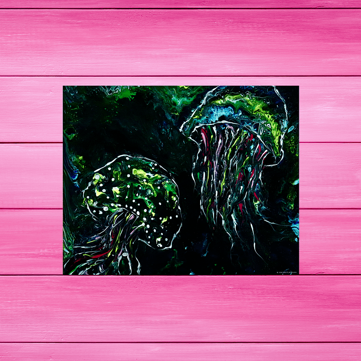 Jellyfish Among the Deep | Art Print product image (2)