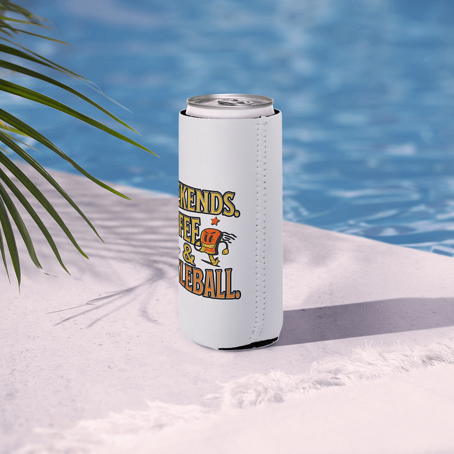 Weekends Coffee And Pickleball Vibes Can Cooler product image (6)