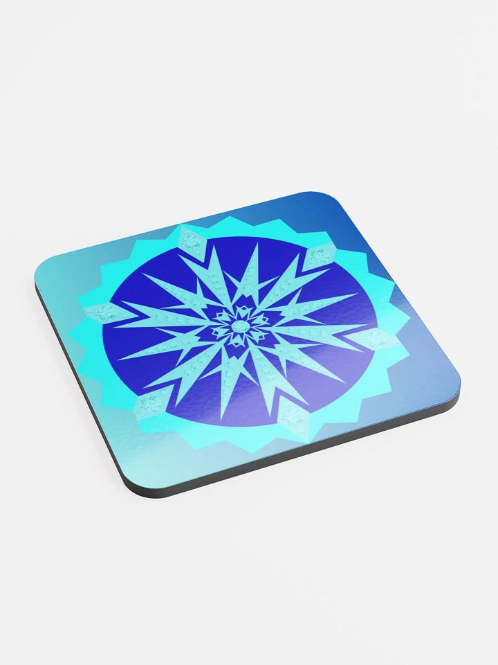 snowflake Glossed Cork Coaster product image (2)