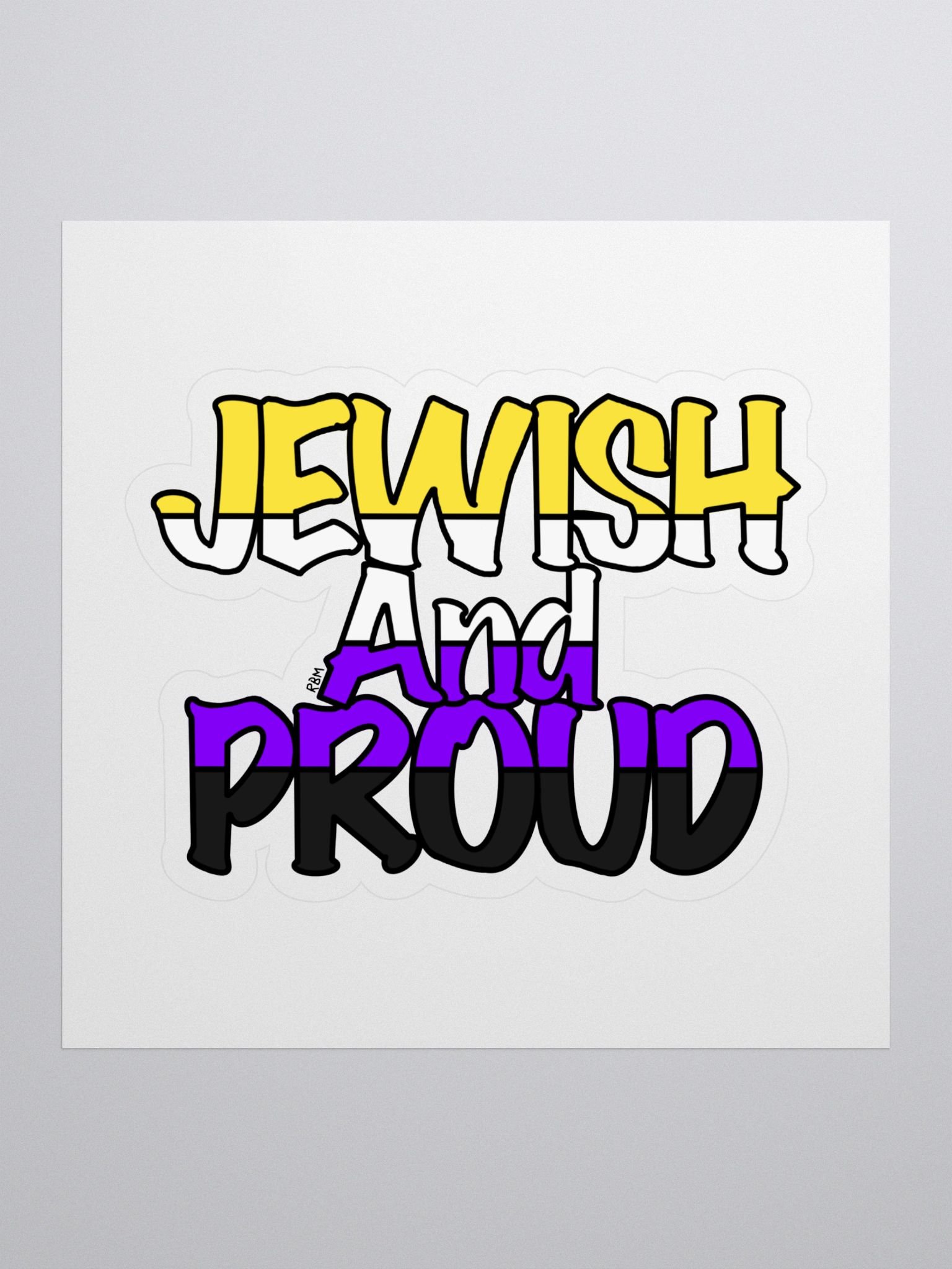 Non Binary Jewish and Proud product image (1)