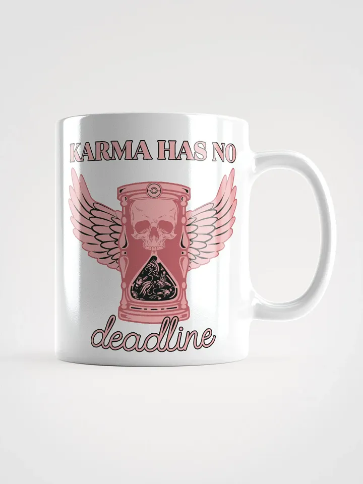 Karma Hourglass White Glossy Mug product image (1)