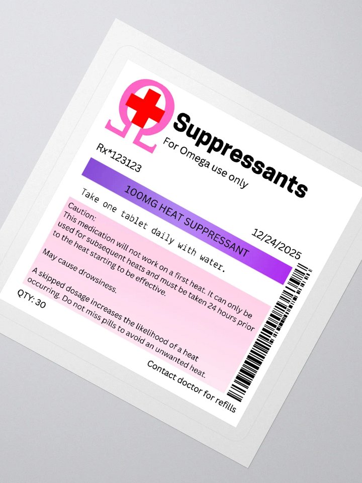 Heat Suppressants Rx sticker product image (2)