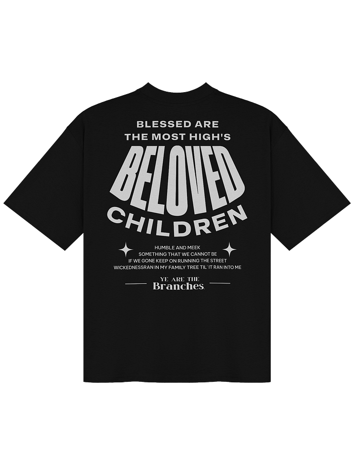 “BELOVED CHILDREN” UNISEX ORGANIC OVERSIZED T-SHIRT product image (2)