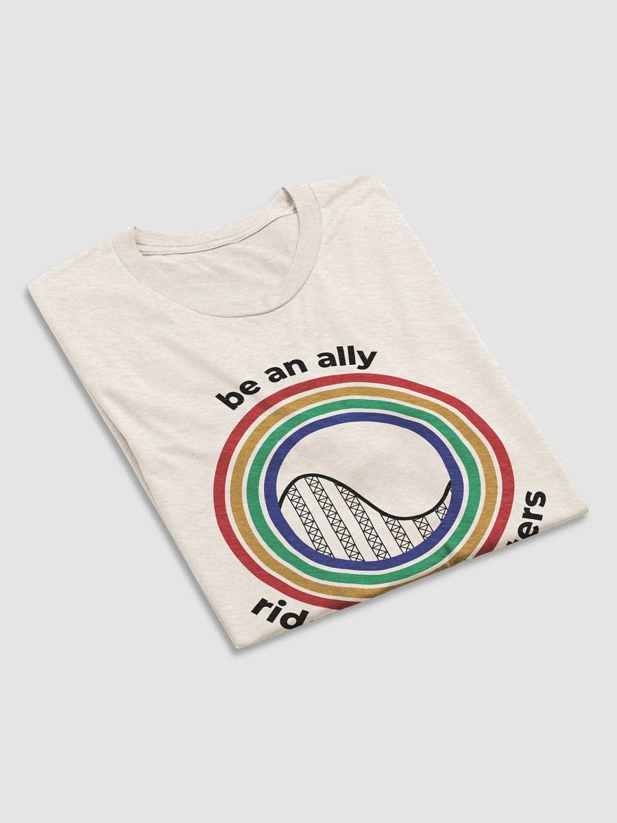 Be an Ally, Ride Rollercoasters (Light - Tri-Blend) product image (6)