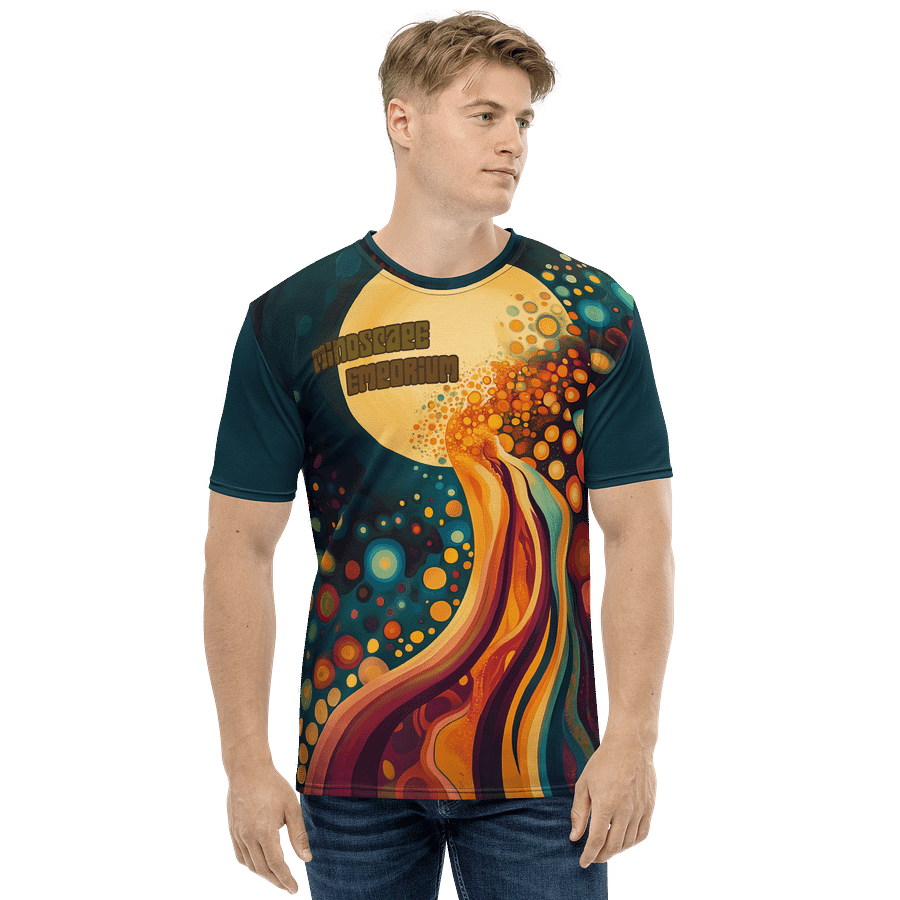 Psychedelic Sunrise Flow Tee – MindScape Emporium Exclusive product image (3)