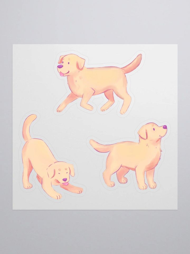 Playful Labrador Retriever Pup Stickers product image (2)
