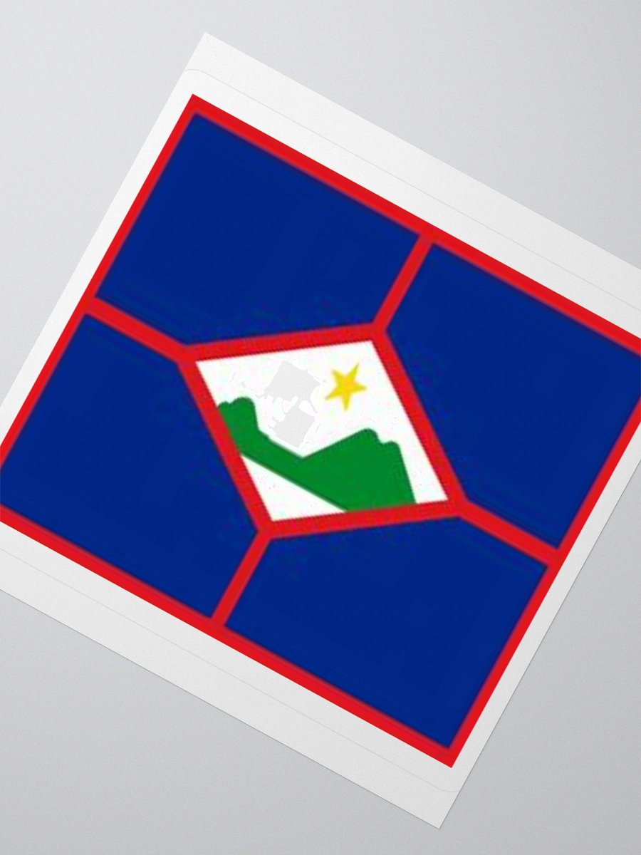 Sint Eustatius Flag Sticker - Durable Vinyl for Indoor Use - Multiple Sizes Available product image (5)