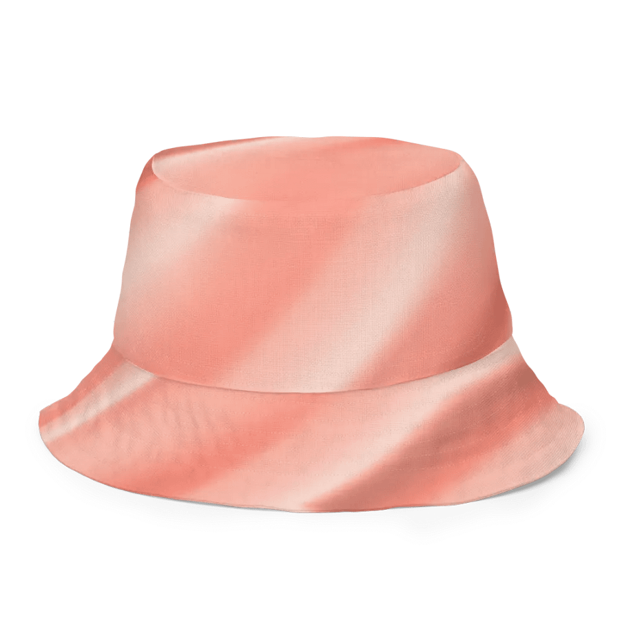 Flowing Peach Waves Reversible Bucket Hat product image (8)