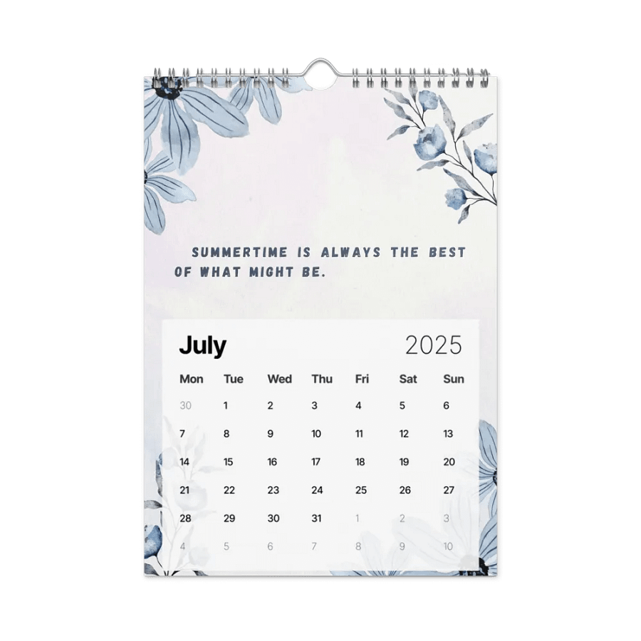 FLORAL INSPIRATIONAL QUOTES WALL CALENDAR 2025 product image (7)