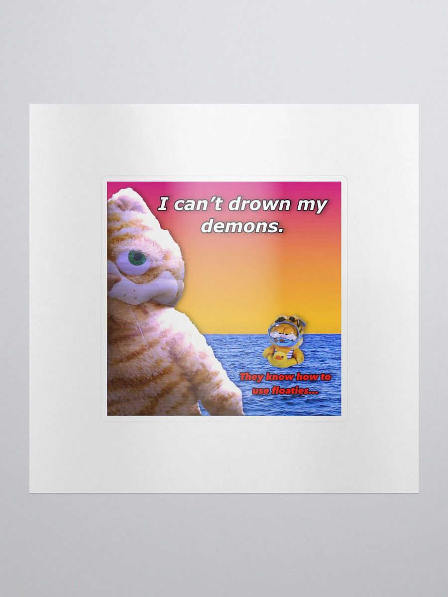 I can't drown my demons sticker product image (1)