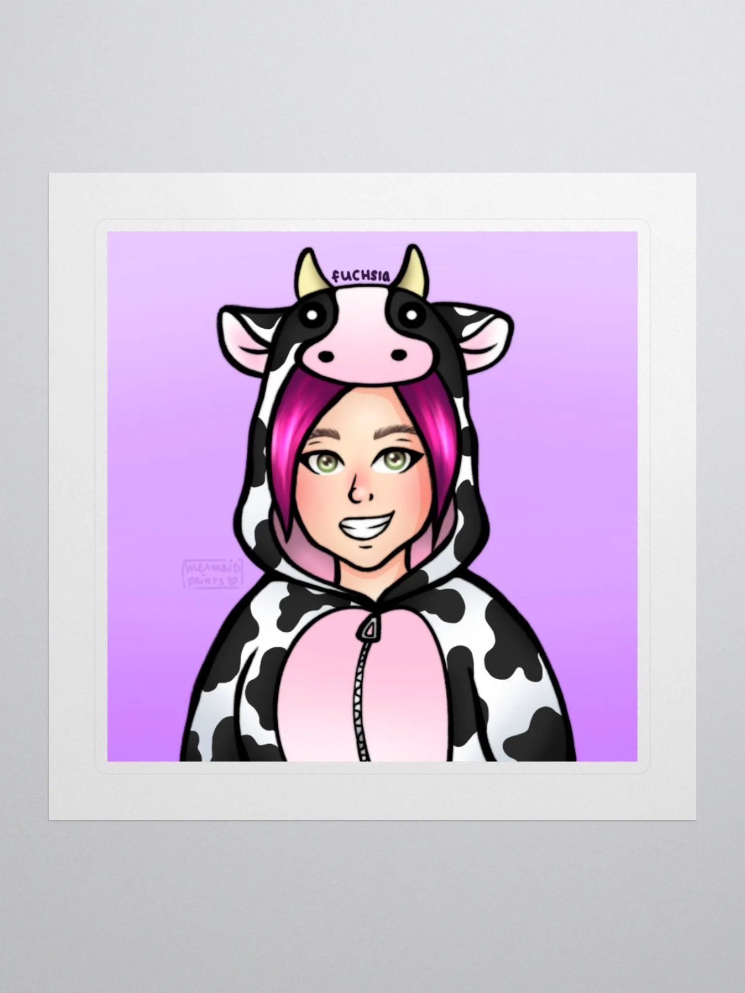 Fuchsia Logo Sticker product image (2)