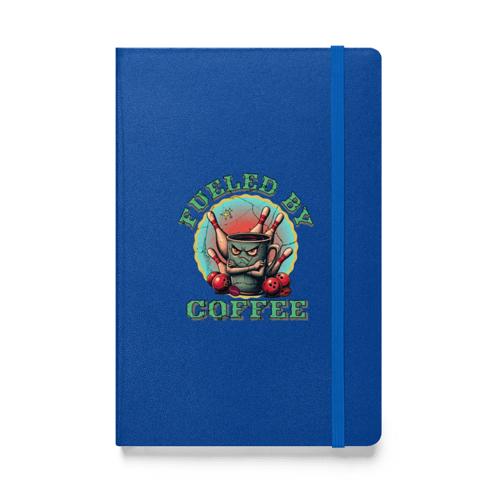 Fueled By Coffee Bowling Mug Hardcover Notebook product image (1)