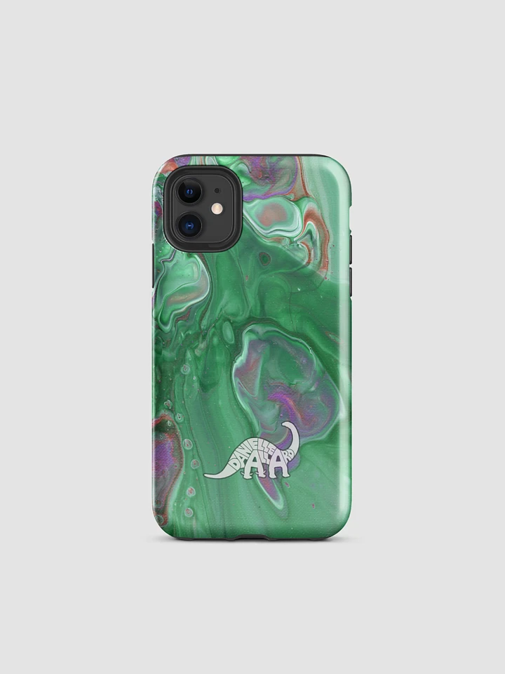 Pickle Green Fluid Acrylic Tough iPhone Case product image (1)