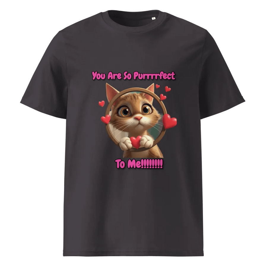 Purrrrfect Love Cat Organic Tee product image (5)