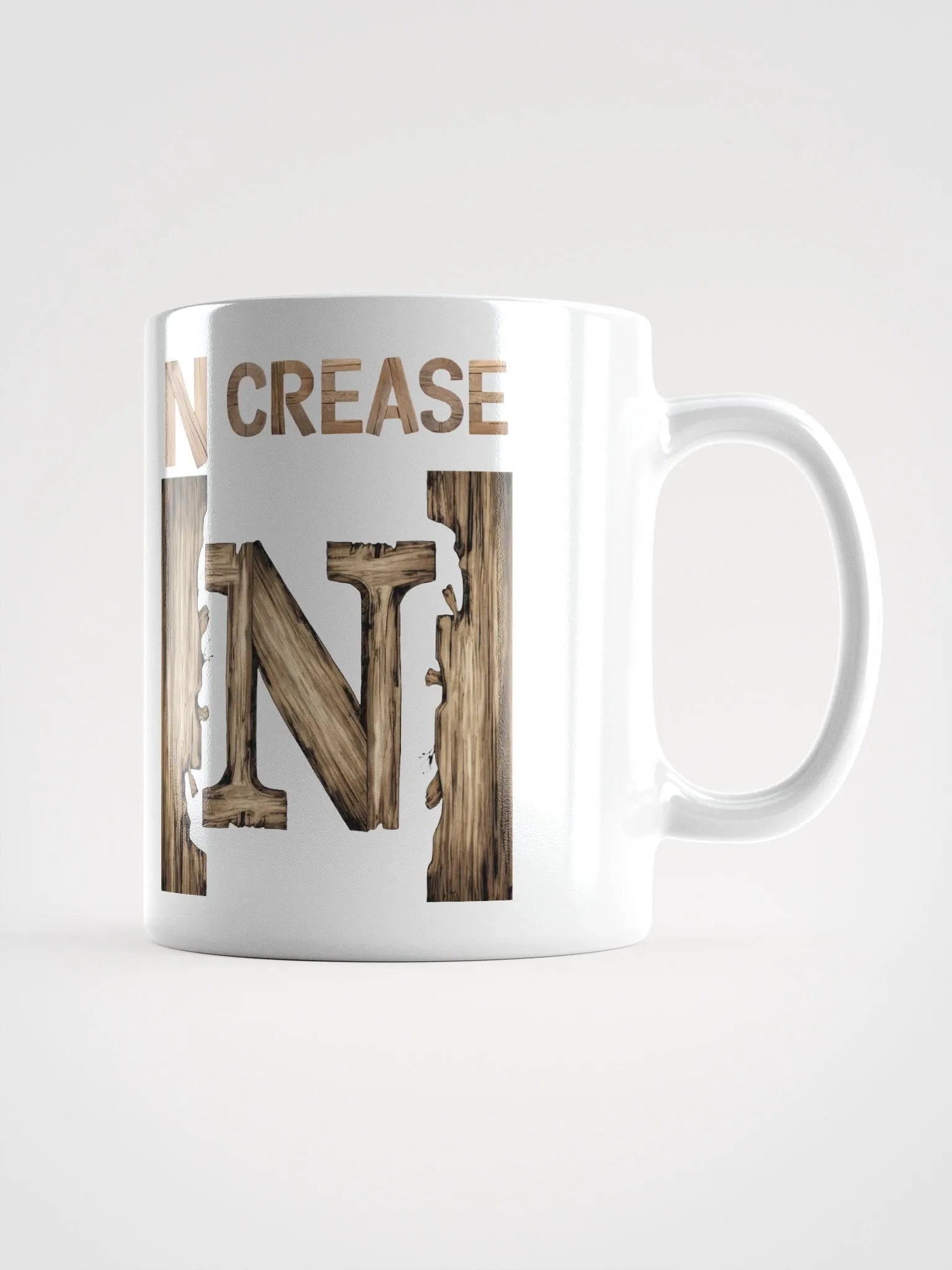 N Crease - Funny Wordplay White Coffee Mug product image (15)