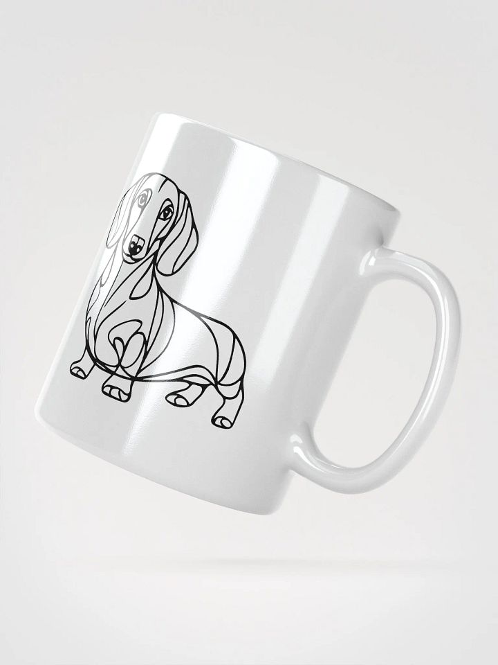 Minimalist Dachshund Line Art Mug for Dog Lovers product image (2)
