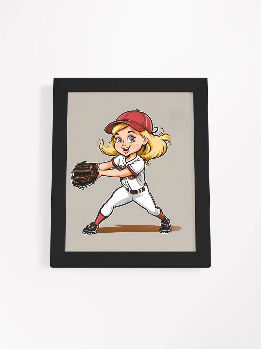 Catch the Game Framed Matte Softball Poster product image (5)