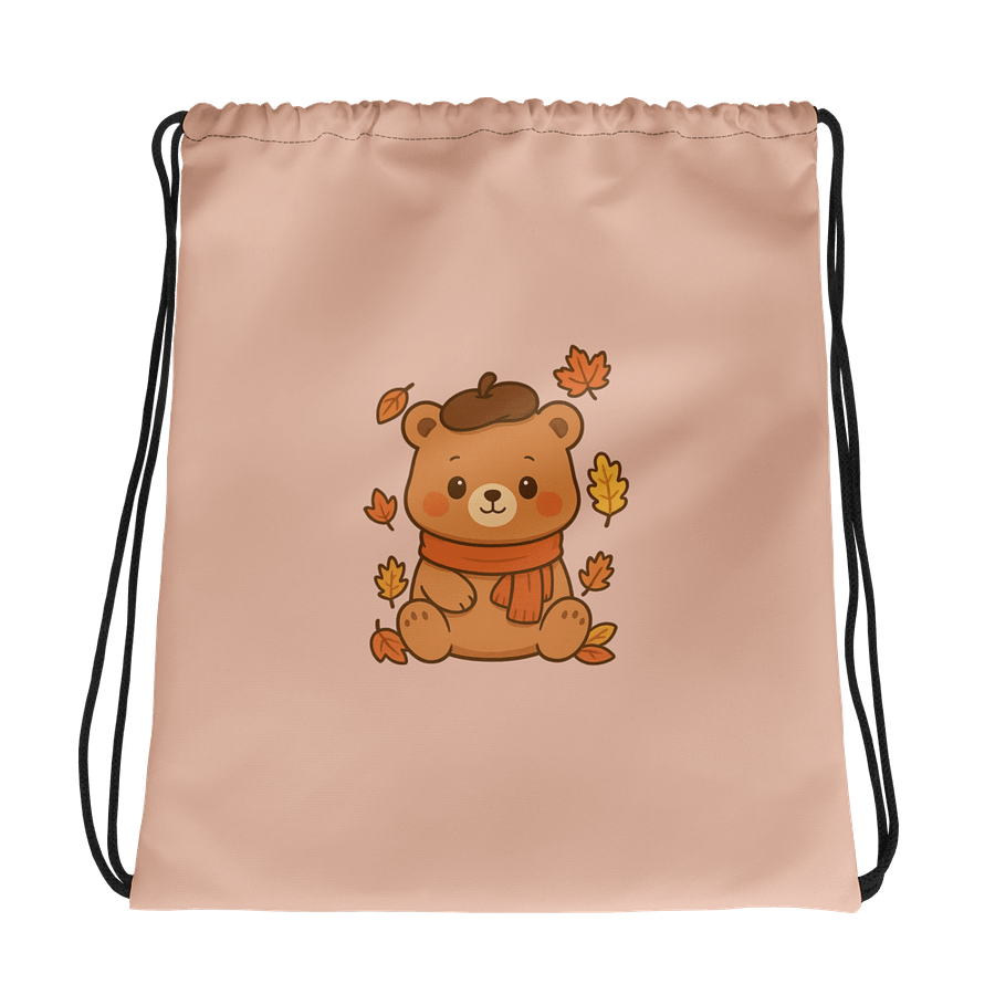 Autumn Bear All-Over Drawstring Bag product image (1)