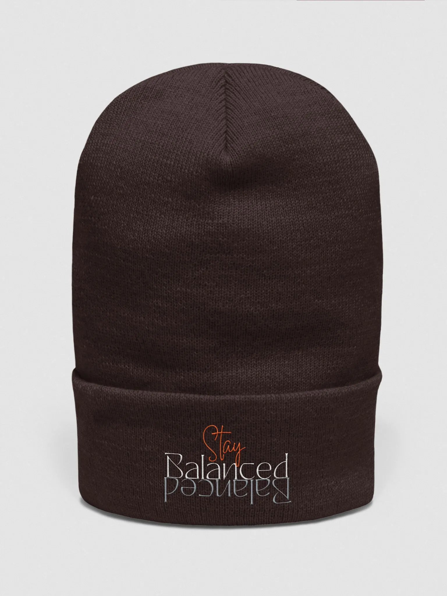 Stay Balanced Embroidered Beanie product image (1)
