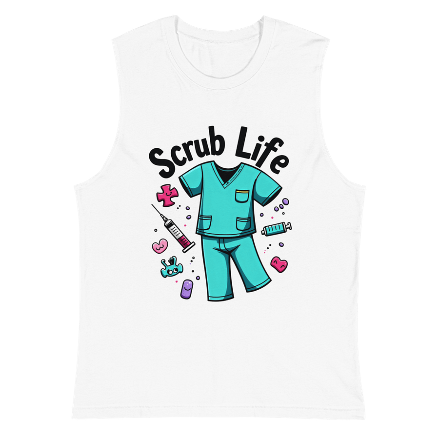 Scrub Life Playful Muscle Tank product image (2)