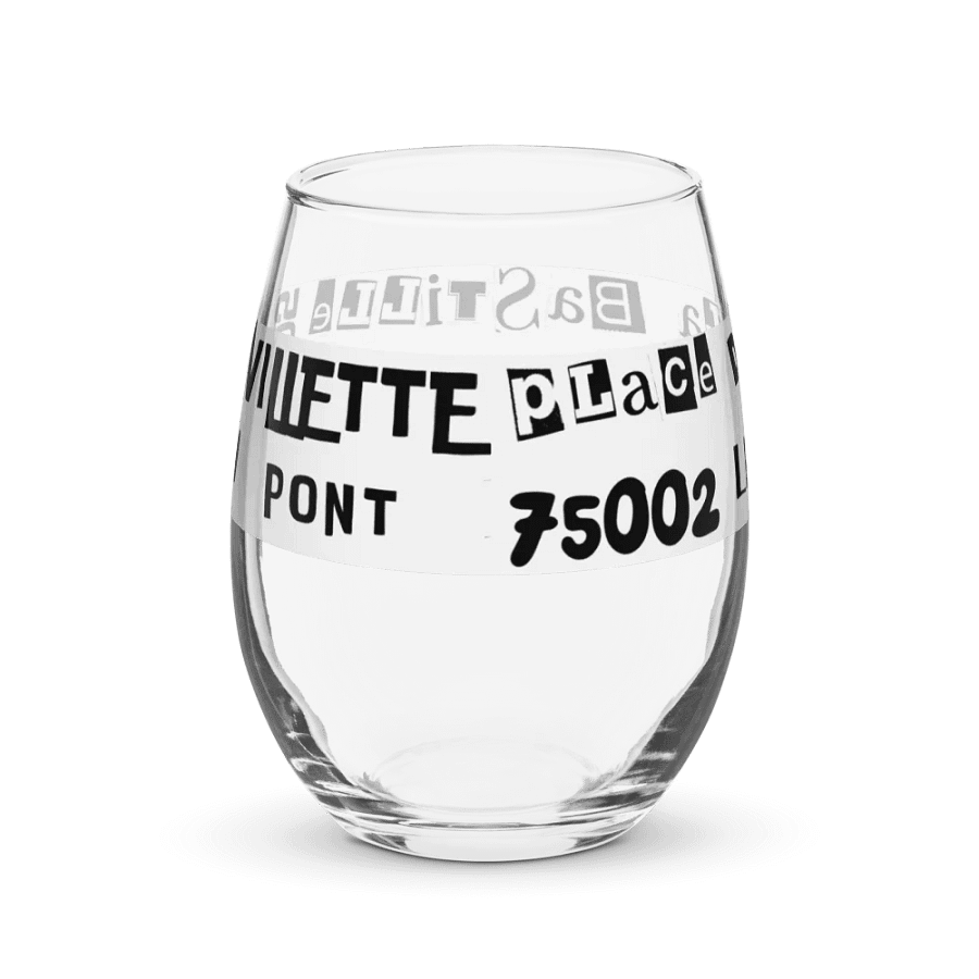 Paris Words • Pompidou • Glassware product image (3)