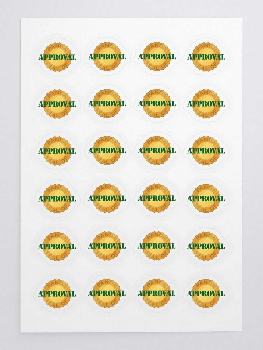 Panda Seal of Approval Sticker Sheet product image (3)