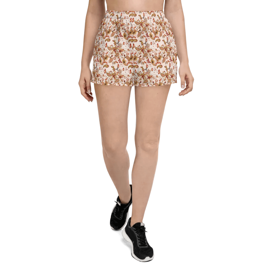 Vintage Velvet Vibes | Unisex Athletic Shorts product image (4)