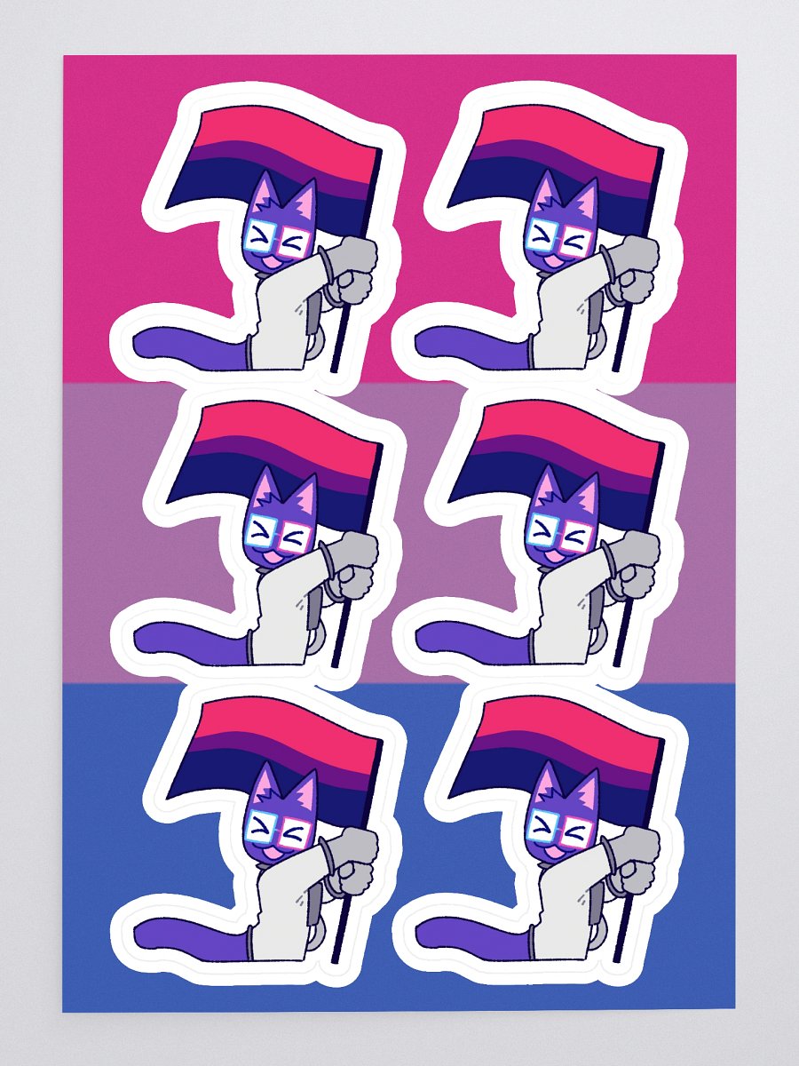 bisexual pride kaykay sticker sheet product image (3)