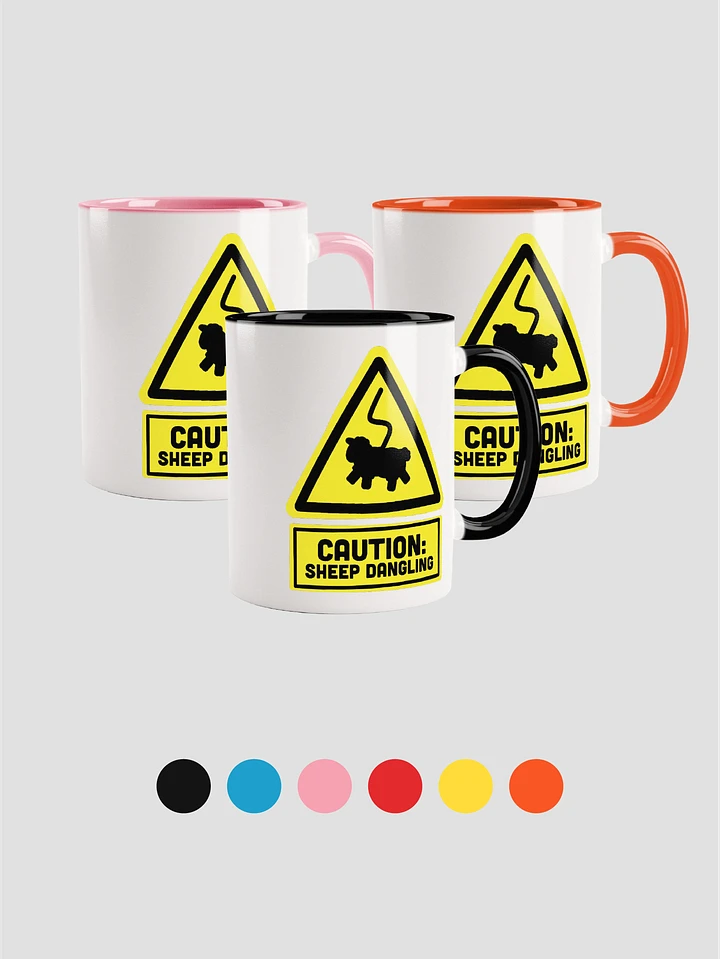 Caution Sheep Dangling | Ceramic Mug product image (1)
