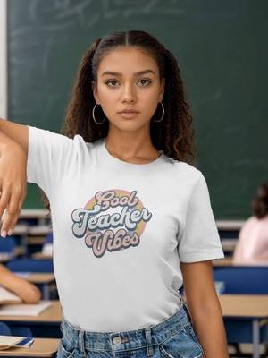 Show Your teachers love buy it here - https://maddyvstore.com/products/cool-teacher-vibes-retro-t-shirt #backtoschool #teacher @maddyvaughan2
